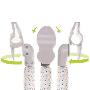 Arc cu jucarii pentru patut si carucior 4Baby Plush Arch iepurasi gri imagine