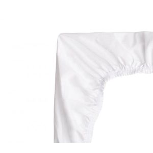 Husa impermeabila cu elastic roata din jersey pentru salteaua de landou 75x35 cm Sensillo alba imagine