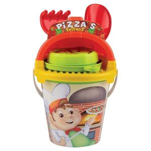 Set pentru nisip Androni galetusa cu accesorii Pizza imagine