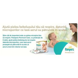 Scutece Pampers Premium Care 1 Jumbo Pack 104 buc imagine