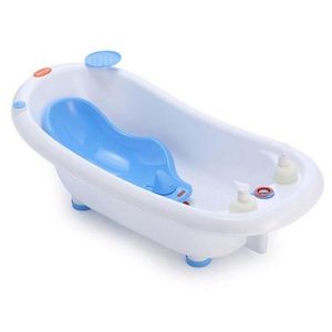 Cadita ergonomica cu reductor detasabil si termometru Little Mom Blue imagine