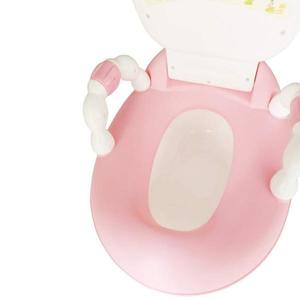 Olita educationala cu manere Little Mom Cow Potty Pink imagine