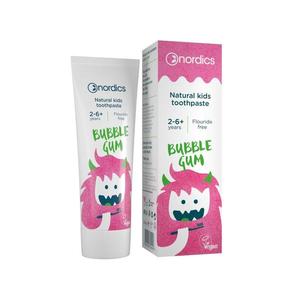 Pasta de dinti naturala pentru copii Bubble Gum 50 ml Nordics imagine