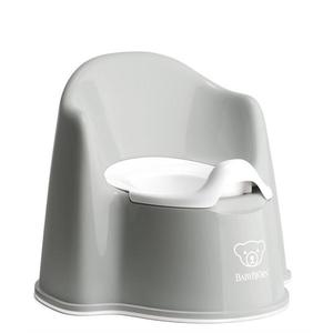 Olita cu protectie spate Potty Chair Grey White imagine