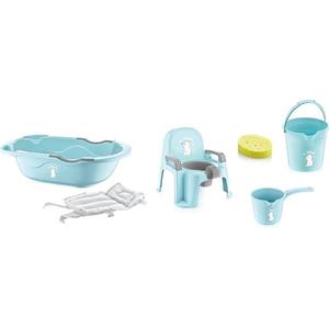 Set de baie cu 6 piese BabyJem Bebe Lux Blue imagine