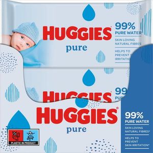 Set 10 x Servetele umede Huggies Pure 56 buc imagine