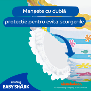 Scutece chilotel pentru apa Pampers Splashers marimea 3 Baby Shark 6-11 kg 12 buc imagine