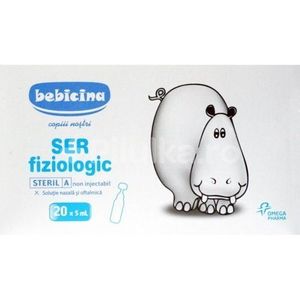 Ser fiziologic Bebicina 20 doze Omega Pharma imagine