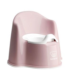 Olita cu protectie spate Pottty Chair Powder BabyBjorn pink imagine