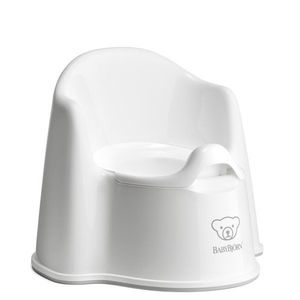 Olita cu protectie spate Potty Chair BabyBjorn white imagine