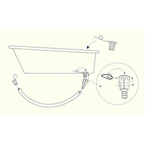 Tub scurgere flexibil pentru cadita Rotho babydesign imagine