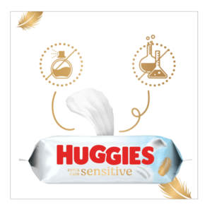 Servetele umede Huggies Pure Extra Care 3 pachete x 56 168 buc imagine