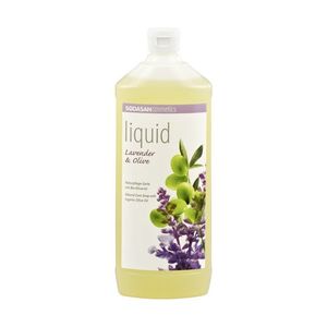 Sapun lichid gel de dus bio lavanda masline 1L Sodasan imagine