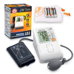 Tensiometru de brat Little Doctor LD2 semiautomat afisaj LCD memorare 90 de valori alb imagine