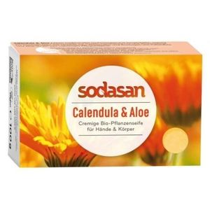 Sapun crema cu galbenele si aloe 100g Sodasan imagine