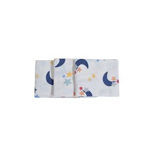 Set 3 scutece din finet 80x80 cm Nichiduta Dark Blue Moon imagine