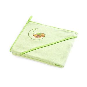 Prosop de bumbac cu gluga Sensillo Bear 100x100 cm verde imagine