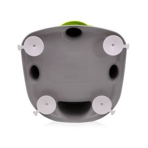 Scaun de baie pentru bebe antiderapant Panda Grey imagine