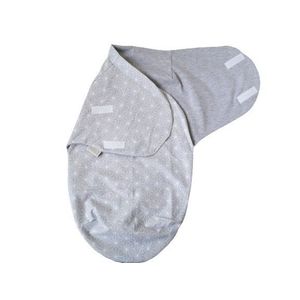 Sistem de infasat din bumbac pentru bebelusi inchidere velcro Sky Bunny Grey imagine