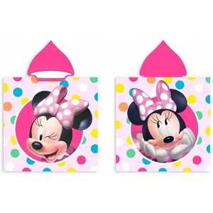 Poncho cu gluga Minnie Dots 50x100 cm SunCity imagine