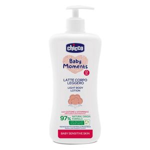 Lotiune dermatologica fluida pentru corp Chicco Baby Moments Sensitive 500 ml 0 luni+ imagine