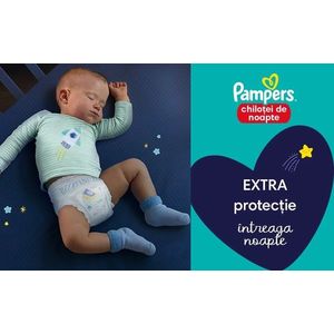 Scutece-chilotel de noapte Pampers Night Pants Marimea 4, 9-15 kg 25 buc imagine