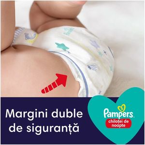 Scutece-chilotel de noapte Pampers Night Pants, Marimea 6, 15+ kg 19 buc imagine