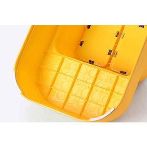 Treapta inaltator 2 in 1 pentru copii Little Mom Kids Step Yellow imagine