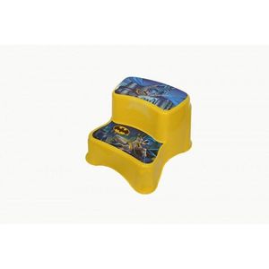 Scaunel inaltator wc cu doua trepte pentru copii Batman Tuffex 32x33x23.5 cm galben imagine