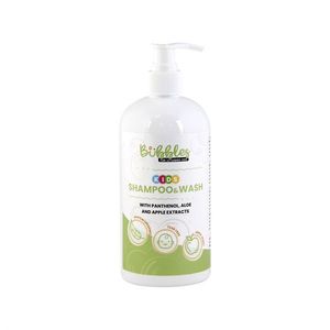 Sampongel de dus fara lacrimi pentru copii cu mar verde si aloe Bubbles 500 ml imagine