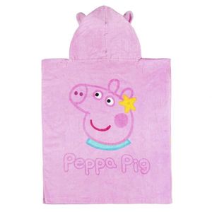 Prosop poncho cu gluga Peppa Pig 50 x 115 cm imagine