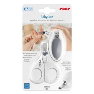 Set ingrijire unghii bebelusi, forfecuta si unghiera cu pila Reer BabyCare 81050 imagine