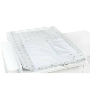 Saltea de infasat YappyNordWhite cu doua cearceafuri impermeabile 73x55 cm alb YappyKids imagine