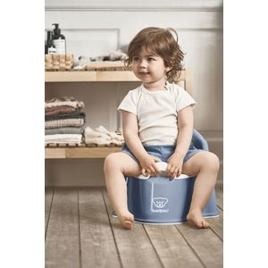 Olita cu protectie spate Potty Chair Deep blueWhite imagine