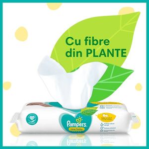 Servetele umede Pampers New Baby 4 pachete x 50, 200 buc imagine