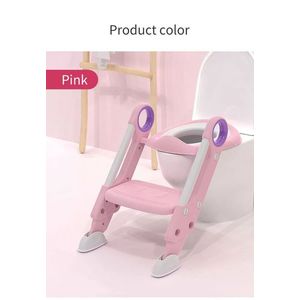 Reductor pentru toaleta cu scarita Little Mom Sturdy Pink imagine