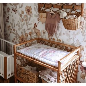 Saltea pentru masa de infasat bebe impermeabila fata dubla Boho by BabySteps imagine