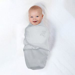 Sistem de infasare din bumbac 0-3 luni BabyJem Swaddle Gri imagine