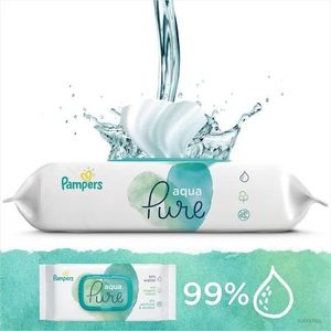 Servetele umede Pampers Aqua Pure 9 pachete x 48 432 buc imagine