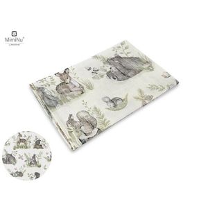 Set 2 bucati scutece tetra din bumbac MimiNu Refolosibile 70x80 cm Zoo on bike NugatCalm Forest Natural imagine