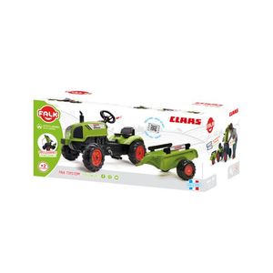 Jucarie tractor pentru copii cu pedale si remorca Falk 2041C imagine