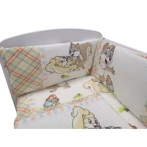 Set lenjerie patut cu 5 piese 120x60 cm Squirrels imagine