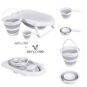 Set cadita pliabila cu 4piese Cangaroo Hawaii Grey imagine