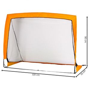 Set poarta de fotbal Malplay cu minge 120x90 cm Orange imagine