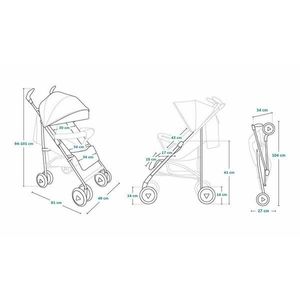 Carucior sport Lionelo Irma Dreamin, Editie limitata, Cu husa de picioare, Cu plasa de tantari, Standard de siguranta EN1888-1 Negru imagine