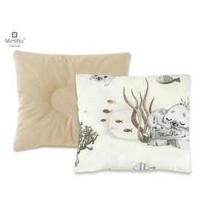 Perna bebelusi profilata MimiNu cu doua fete 23x26 cm Velvet Seal Beige imagine