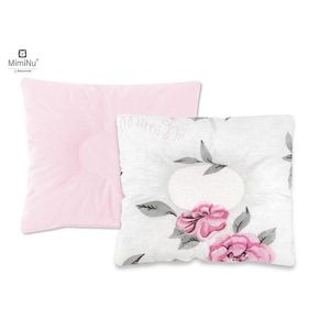 Perna bebelusi profilata MimiNu cu doua fete 23x26 cm Velvet Peonie Pink imagine