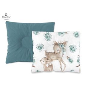 Perna bebelusi profilata MimiNu cu doua fete 23x26 cm Velvet Sweet Deer Mint imagine