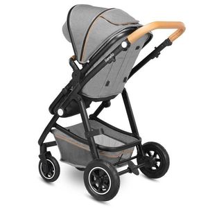 Carucior compact Lionelo Amber 2 in 1 cadru din aluminiu reversibil pana la 22 kg gri deschis imagine