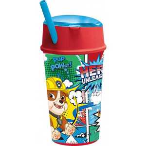 Cana SunCity cu pai capac si compartiment alimente Paw Patrol 400 ml imagine